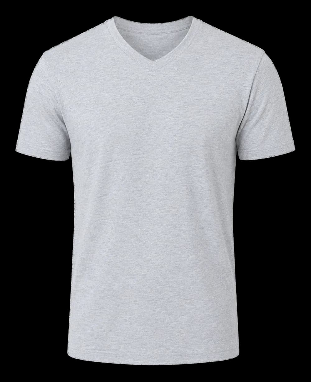 160 GSM Camiseta cuello en V hombre — 100% algodón peinado y cardado en anillo