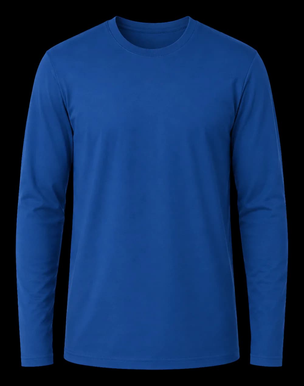 180 GSM Camiseta manga larga hombre — 100% algodón peinado y cardado en anillo, fibra larga extra suave, tratamiento antimicrobiano especial
