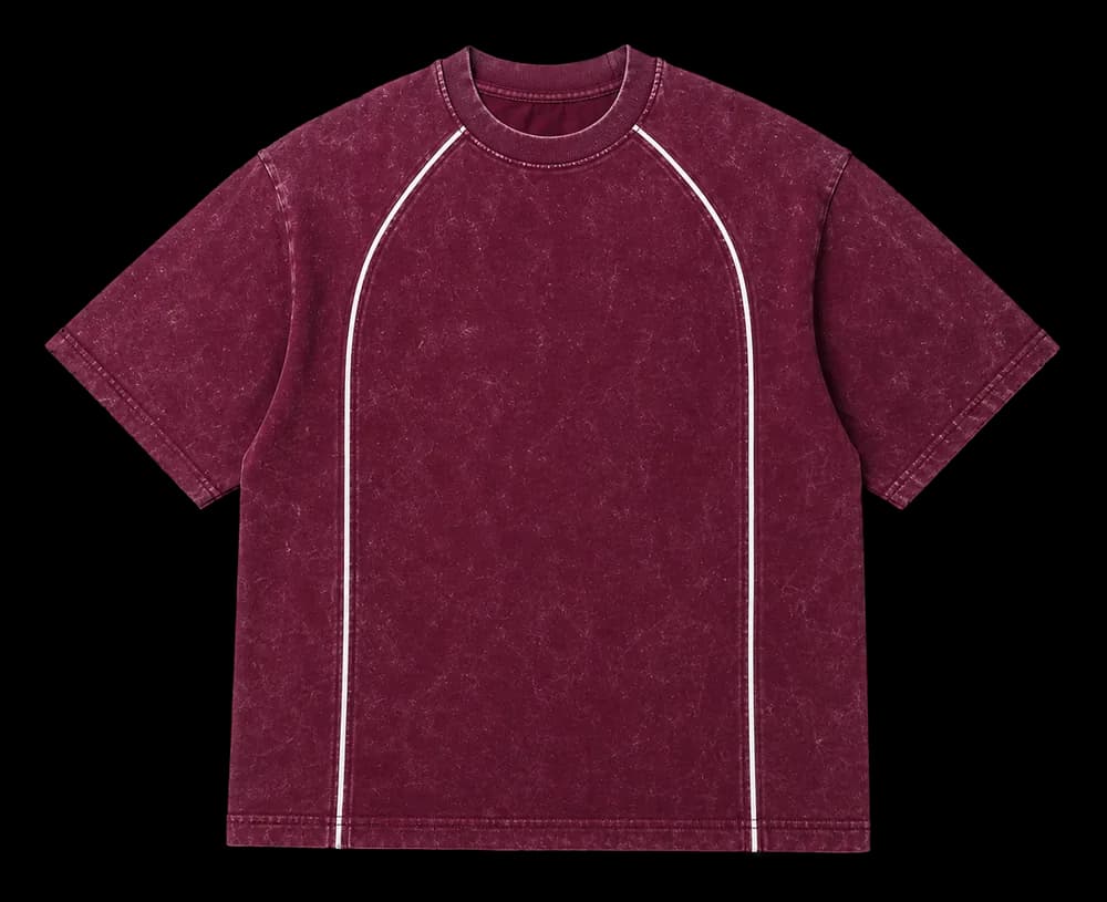 240 GSM French Terry — Colección Piping con Acid Wash, lavado biológico y silicon — tacto ultra suave y textura rica